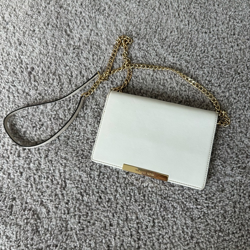 Michael Kors White Crossbody Bag